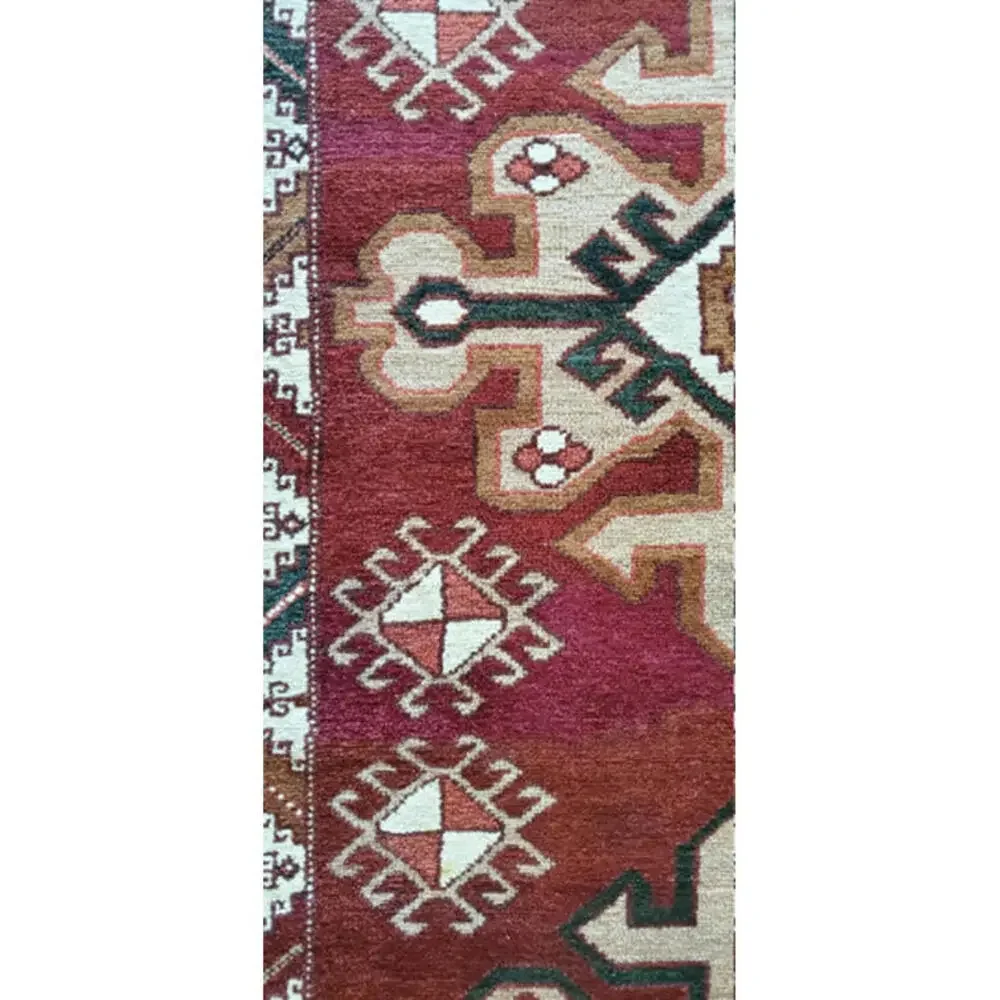 Handmade Antique Turkish Rug Carpet- Soft Wool Turkish Kars Rug, 6x10 Area Rug